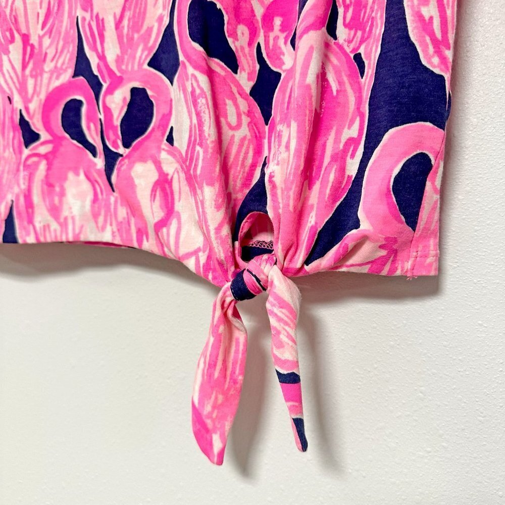 Lilly Pulitzer Waverly Flamingo Top - Picture 4 of 10